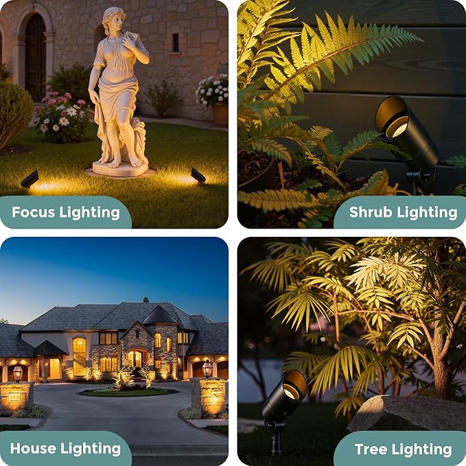 Gardencoin Low Voltage Landscape Spotlight, 12V LED Outdoor Landscape Lighting, Landscape Spot Lights Wired for | Lumora
