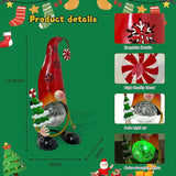 HONGLAND Christmas Decorations Outdoor Solar Gnome Yard, Color Changing LED Lights with Snowflake Hollowed-Out Hat | Lumora