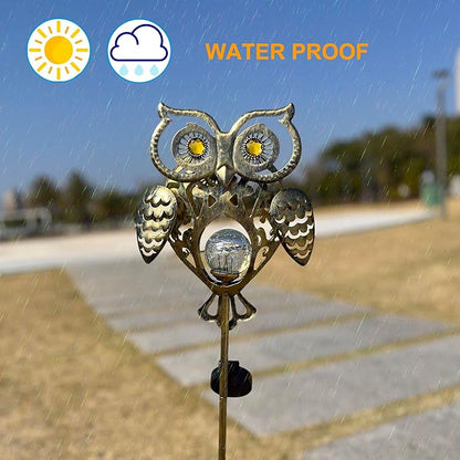 Owl Light for Garden Decor - Waterproof Pathway Stakes, Outdoor Lawn Patio Lights, Unique Yard Gift for Family