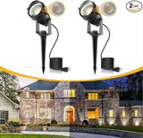L LOHAS LED 5W Dusk to Dawn Outdoor Lighting, Auto On/Off 6000K Landscape Outdoor Spotlight, IP66 Waterproof Plug | Lumora