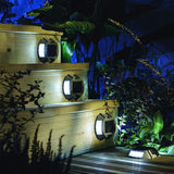 Solar Deck Lights 4 Pack LED Dock Lights for Walkway, Stair and Step - Cast Aluminum - Outdoor Path Light | Lumora