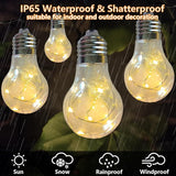 Battery Operated Outdoor Lights 22.85FT 20 Edison Bulb String Light Outdoor 100 LED Fairy Lights with Timer & 8 | Lumora
