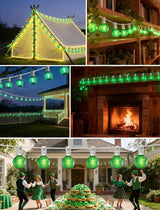10 Pack G40 LED Replacement Bulbs, E12 Candelabra Base, 0.6W Green Globe Light Bulbs, Shatterproof Plastic Shell | Lumora