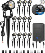 All-in-One LED Low Voltage Landscape Lighting Kit, 12-Pack Landscape Lights with Transformer, 100FT Wire and | Lumora
