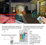 Umbrella Light Battery Operated, 16 RGB Color Changing Patio Umbrella Lights with Remote, Outside Under Umbrella | Lumora