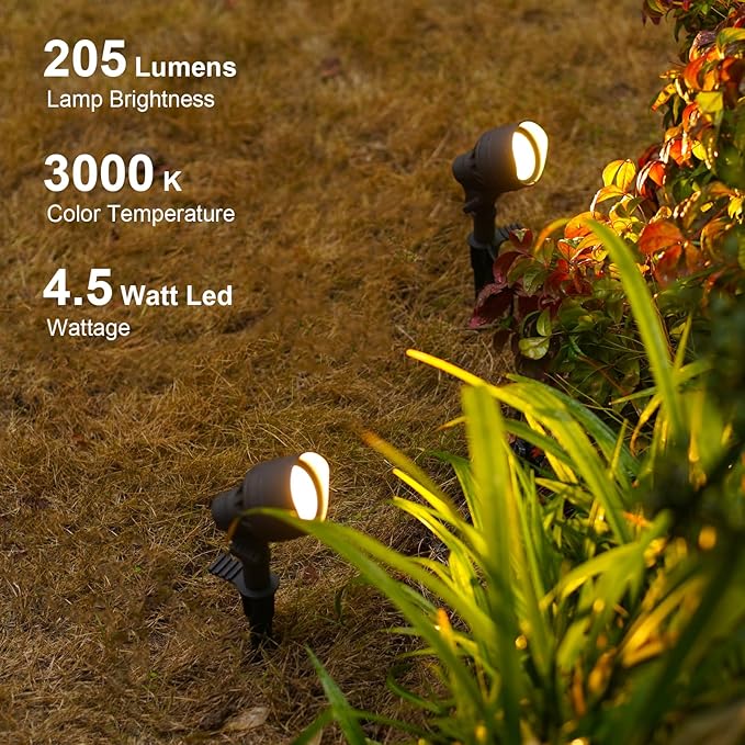 GOODSMAN Landscape Lighting 2PK Low Voltage Landscape Lights Led Low Voltage - Outdoor Security Flood Light | Lumora