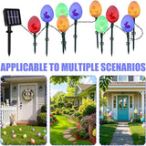 10 Easter Bunny Lamps, Solar-Powered Easter Lamps, 3.5m Holiday Lighted Decoration with Stakes | EasterEgg String | Lumora