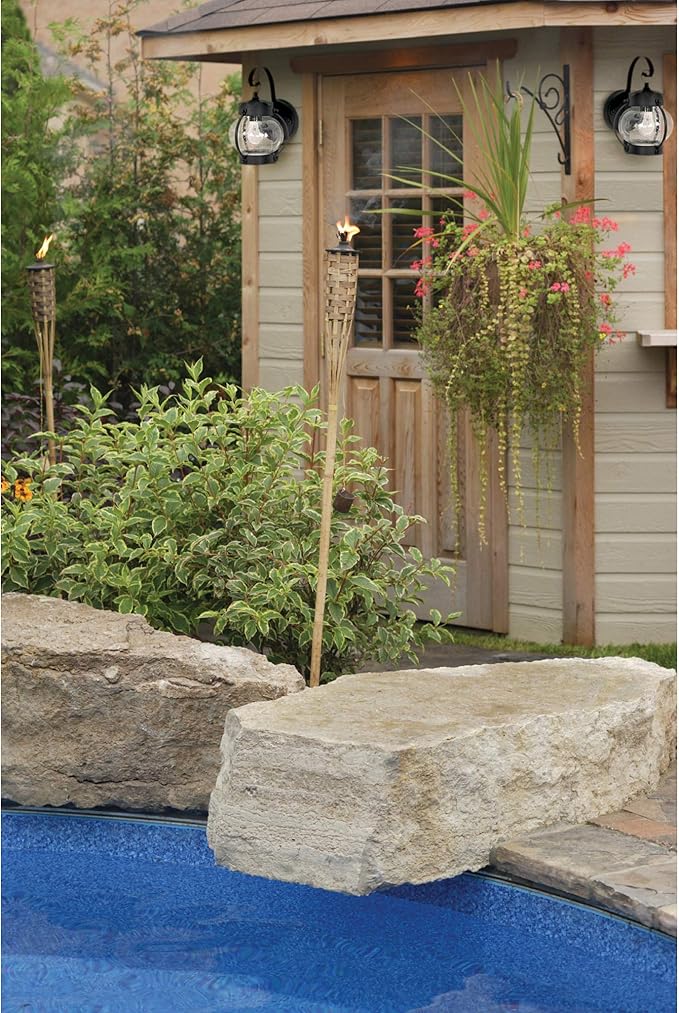 Nuvo Lighting 60/632 Americana One Light Outdoor Wall Mount from Onion Lantern Collection in Black Finish