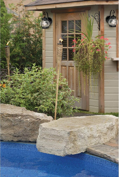 Nuvo Lighting 60/632 Americana One Light Outdoor Wall Mount from Onion Lantern Collection in Black Finish