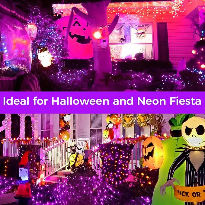 Christmas Halloween LED Spot Lights Outdoor Black Light Projector, 12W Color Changing Landscape Lighting Wired 120V | Lumora