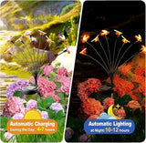 Solar Firework Lights 2Pcs Garden Lights Outdoor Waterproof, 120 LED Distribution in 40 Branches Copper Wire | Lumora