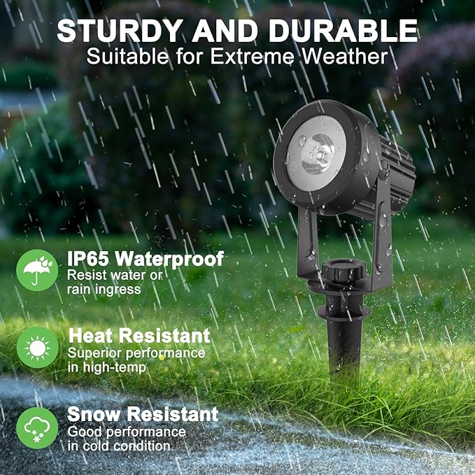 Solar Spotlights Outdoor Waterproof, Warm White Landscape Spotlights, Decorative Solar Spot Lighting for Garden | Lumora