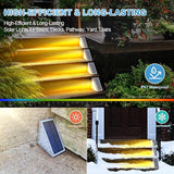 LED Solar Step Lights Waterproof Outdoor Stair Lights, Warm White Solar Deck Light IP67 Solar Decoration Lights for | Lumora