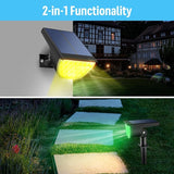 Solar Multicolor Lights Waterproof IP65, 8 Lighting Modes Solar Spot Lights Outdoor Yard Garden Landscape Pathway | Lumora