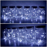 Decorman Solar Mason Jar Lid Lights, 6 Pack 20 LED Waterproof String Fairy Star Firefly Jar Lids Lights for Patio | Lumora