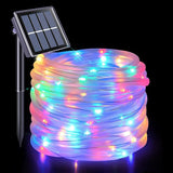JMEXSUSS 8 Modes Solar Rope Lights Outdoor, 39.4ft 120LED Solar Rope Lights Outdoor Waterproof, PVC Tube Solar | Lumora