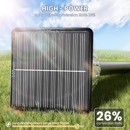 HIGH-Power Cold&Warm,3000/12000K 2-in-1 Solar Pathway Lights Outdoor,2 Pack Super Bright IP65 Waterproof,Up to 28 Hrs for Yard,Patio,Landscape,Sidewalk,Driveway,Lawn