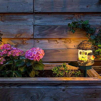 Solar Pinecone Lights for Outside, Waterproof Fairy Garden Lights Solar Christmas Lights, Decorative Fall Acorn Lights Thanksgiving Decoration Solar Garden Decor for Outdoor Lawn Yard Patio
