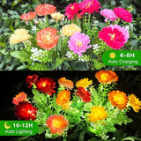 Solar Flowers Lights, 2 Pack Solar Garden Lights with 14 Blooming Flowers, Waterproof Solar Outdoor Fairy Lights | Lumora