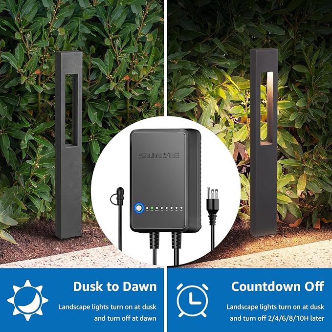 SUNVIE All-In-One LED Low Voltage Landscape Lighting Kit, 8-Pack Pathway Lights with Transformer and 100FT 16/2 AWG | Lumora