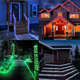 132ft LED Rope Lights Outdoor String Lights Plug in, 400 LED Warm White & Color Changing Waterproof Christmas | Lumora