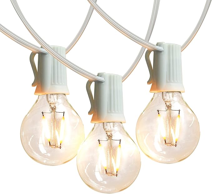 Brightech Ambience Pro LED String Lights - 26 Ft Commercial Grade Patio Lights Outdoor Waterproof with One Extra | Lumora