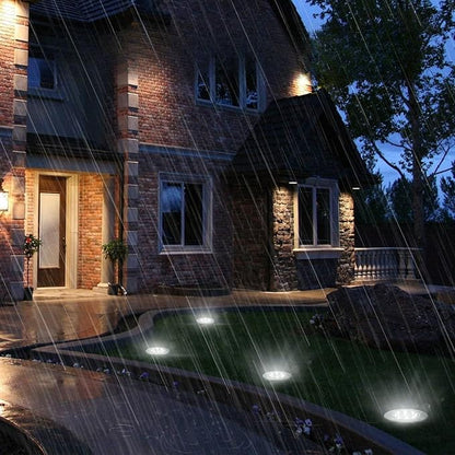 6/16/18 Pack Solar Lights Outdoor, IP44 Waterproof Solar Ground Lights with 8 Modes, Solar Powered Landscape Lighting for Garden Pathway, Driveway, Patio, Backyard, Easter Ramadan Holiday Decor (6)