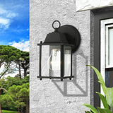 Livex Lighting 7506-14 Frontenac Traditional 1-Light Outdoor Wall Lantern with Clear Beveled Glass Shades, 8" x | Lumora