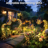 X-PREK Solar Garden Lights Outdoor Decoration, Metal Solar Watering Can Lights Outdoor Waterproof, Small Patio | Lumora