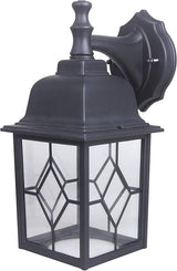 LIT-PaTH Outdoor LED Wall Lantern, Large Exterior Wall Light Fixture, 3000K Warm White, 11W 1000 Lumen, Matte Black | Lumora