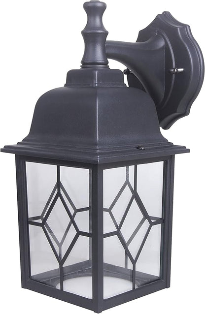 LIT-PaTH Outdoor LED Wall Lantern, Large Exterior Wall Light Fixture, 3000K Warm White, 11W 1000 Lumen, Matte Black Anti-Rust Aluminum Porch Lighting for Outside, Patio, Garage, 1 Pack