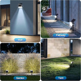 108 LED Solar Spot Lights Outdoor, Solar Lights Outdoor IP65 Waterproof, 3 Modes Solar Landscape Spotlights, Large | Lumora