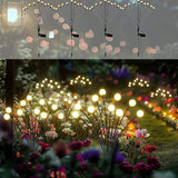 Solar Garden Lights - Pack of 4 Solar Firefly Lights Sway by Wind, Waterproof 40 LEDs Outdoor Lights, Pathway | Lumora