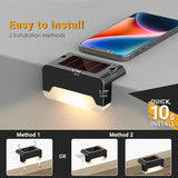 SOLPEX Solar Deck Lights, Solar Step Lights for Outside Waterproof Led Stair Light for Outdoor Fence, Balcony | Lumora