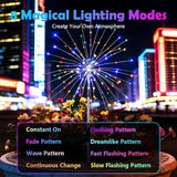 2 Pack Solar Firework Lights Outdoor - Verified 200 LED & 8 Modes - Starburst Solar Powered Garden Lights | Lumora