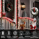 Jnaurb 2-Pack Battery Operated Rope Lights for Outside, Total 66FT 200LED 8 Modes Battery Operated String Lights | Lumora