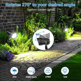 HIBOITEC 12W Spot Lights Outdoor 110V to 120V Landscape Lighting Waterproof Spotlight with 4.9ft 3-Plug LED Plug in | Lumora