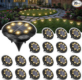 SOLPEX Mini Solar Ground Lights, 20 Pack Solar Lights Outdoor Waterproof, Landscape Lighting for Garden Pathway | Lumora