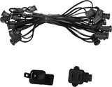 Wintergreen Lighting C7/E12 Light Stringer, E12 Sockets, 12” Socket Spacing, Outdoor String Light Patio Christmas | Lumora