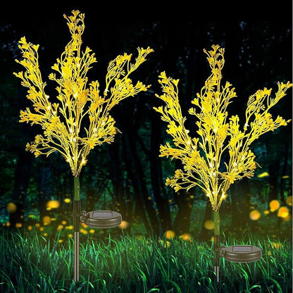 JNYB Flower Light Outdoor, Tree Ornaments Solar Garden Stake Lights IP65 Waterproof Solar Pathway Lights, LED Landscape Lighting
