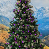 Novelty Lights 24FT 70 LED C6 Christmas String Lights, Outdoor Tree Commercial Grade Permanent Decorations (Purple) | Lumora