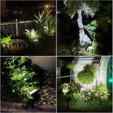 WdtPro Upgraded Bright Solar Lights Outdoor Waterproof, Auto ON/Off Solar Spot Lights Outdoor, Dusk to Dawn | Lumora