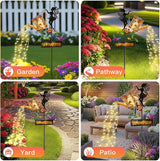 Tremdwoto Solar Watering Can Lights,Hummingbird Solar Lantern Watering can Landscape Lights for Garden | Lumora