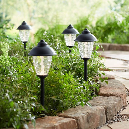 John Timberland Concord 18" High Country Traditional Outdoor Landscape Path Light Porch House Exterior Outside Low Voltage LED Bulb Weatherproof Black Finish Metal Clear Glass Shade Front Door