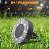 Siatom Solar Ground Lights 12 Pack, IP68 Waterproof Solar In-Ground Light for Outdoor, Flat Landscape Lighting | Lumora