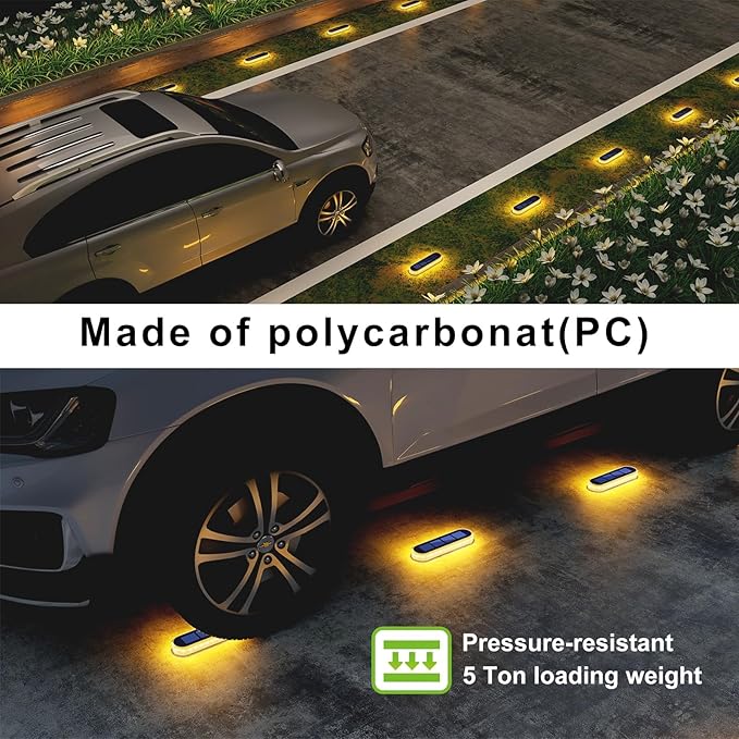 Solar Deck Lights, 6 Pack Waterproof LED Path Lights, Outdoor Solar Step Lights, Solar Powered Light Bar for | Lumora