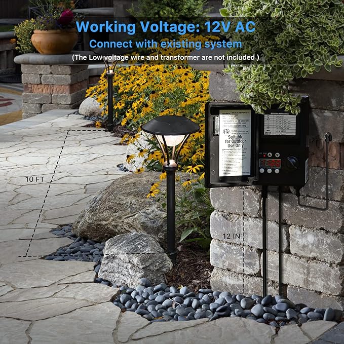 GOODSMANN Low Voltage Pathway Lights Landscape Lighting Outdoor Path Lights Wired LED 1W 60 Lumens 3000K Aluminum | Lumora