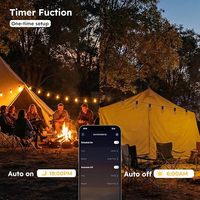 150FT Outdoor String Light with S11 Plastic Bulbs, Low-Voltage LED Patio Light with App & Remote, Music Sync, 4 | Lumora