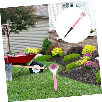 Kisangel 2pcs Decorative Outdoor Solar Lights Led Solar Pathway Lights Garden Stakes Weatherproof Flower Lamp for Patio