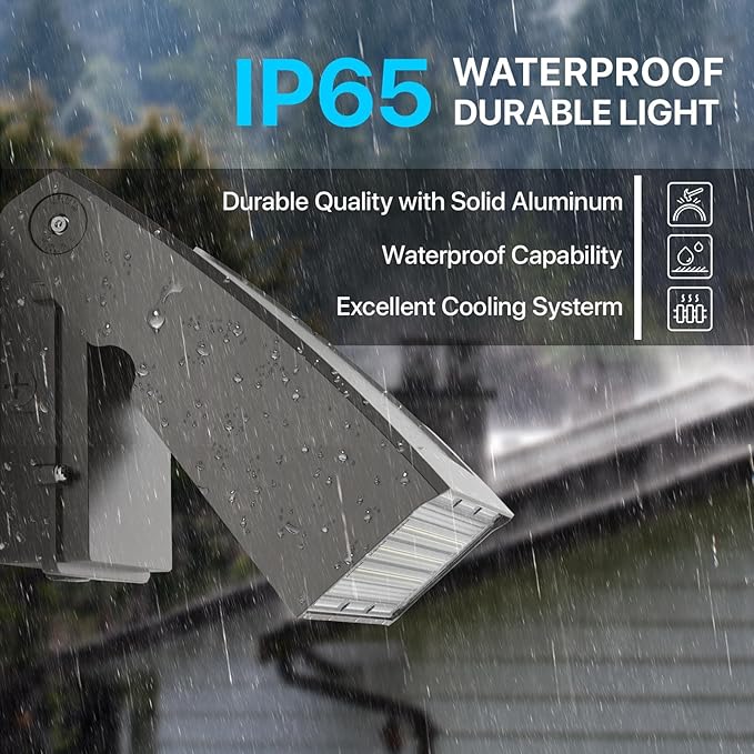 HYPERLITE LED Wall Pack Light: 40W 5200lm ETL Listed Full Cut Off Wall Pack Led Exterior Light with Photocell | Lumora
